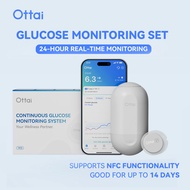 8Sets Ottai CGM Blood Glucose Monitoring System Continuous Glucose Monitor No Finger Pricking Use fo