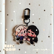 RAPAPAOW Acrylic Keychain - Cartoon Duo Wednesday Addams Enid Sinclair
