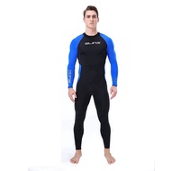 SLINX Men Long Sleeve Swimwear Anti-UV Full Body Rushguard Scuba Snorkeling Diving Suit High Elasitc Lycra Surf Suit Swimsuit