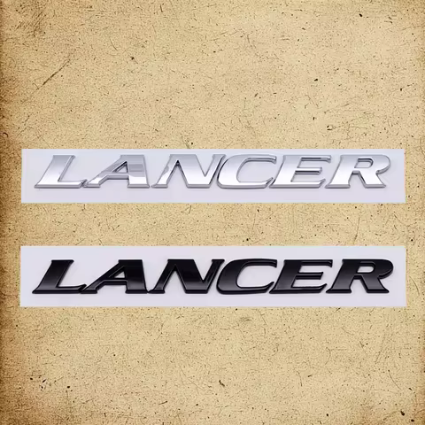 Car Trunk ABS Letters Logo Words Badge Emblem Decals Sticker For Mitsubishi Lancer Evolution 4 5 6 7
