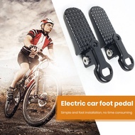 2Pcs Bike Rear Pedals Mini Folding Bike Pegs Aluminum Alloy Non-Slip Bicycle Footrests Release Foot Plates Pedals for E-Bike