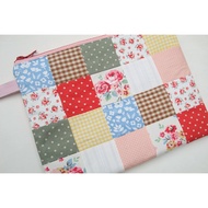 Large Handmade Pouch for tablet iPad – Sweet Cath Kidston Style Patchwork Style