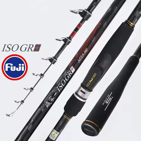 FUJI ISO GR+ ISO Carbon Rock Fishing Rod 5.5#7# 3.6m3.9m4.2m4.5m 198g Super Hard Long Casting Telesc