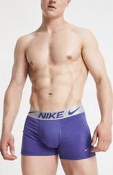 Nike 耐吉 Training 棉質莫代爾運動內褲   紫色+銀色織帶 訓練束褲 慢跑 運動 透氣百分百原裝正品