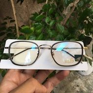 [[ ff183 full frame kacamata vintage minus pria titanium jepang
