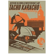 4Motorcycle Germany SIP VESPA TACHO KARACHO DBM 1 ⁄ 4 Mile Competition Commemorative Wall-Mounted Po