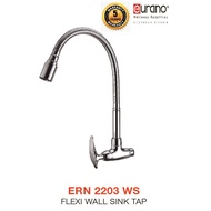 [Eurano] S/S 304 Stainless Steel Faucet Flexible Wall Sink Tap-ERN2203WS