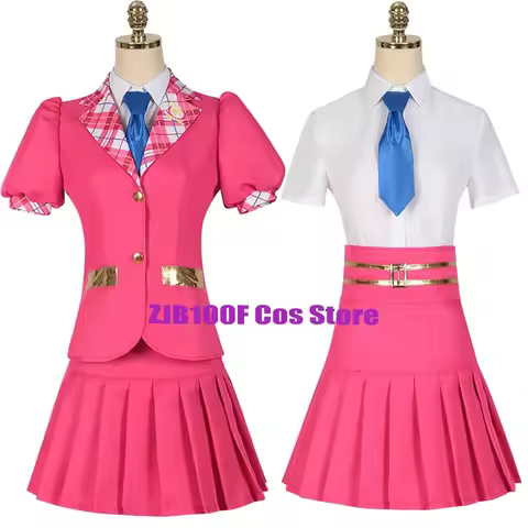 Princess Delancy Devin Cospaly Anime Charm School Costume Blair Delancy Top Jackets Skirts Tie Suie 
