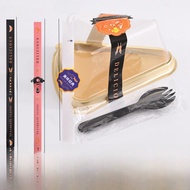 Transparent Triangle Cake Box 6 Inch 8 Inch Cheese Mousse Multi-layer Pastry Cutting Piece Cake Pack