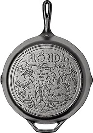 Lodge 12 Inch Cast Iron Skillet – Pre-Seasoned Frying Pan with Teardrop Handle – Oven, Stovetop, Gri