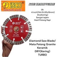 MATA OwelTeknik9 - Diamond Saw Blade Dry Turbo 4 inch ISCO Ceramic Cutting Blade, Granite Dry Turbo 