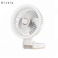 [Dickly] USB Re Energizable Grip Fan 5000 mAh Foldable Grip Fan Beige 6inch 5000mah
