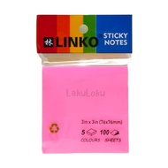 Sticky Notes / POST IT / Plain LINKO Bookmark Stickers 76x76 mm
