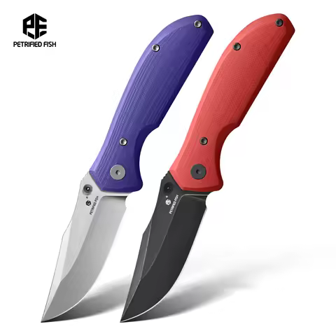 Petrified Fish Guppy PFE19 EDC Multitool Folding Tool N690 Steel Ultem G10 Carbon Fiber Handle Optio