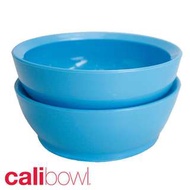 美國CaliBowl 專利 防漏 防滑 幼兒學習碗 12oz (天空藍色) 一組2入