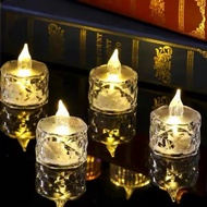 LED simulation acrylic candle lamp Flameless Battery Candles light wedding romantic party birthday Christmas home decoration