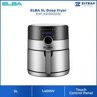 ELBA 5L Deep Fryer EAF-K5130D(SS) | 360° High Speed Hot Air Circulation Technology | Touch Control P