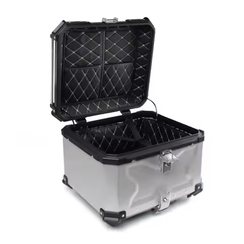 Aluminum Motorcycle Box 45L 55L 65L 80L Motorcycle Rear Luggage Box Helmet Travel Storage Case Moto 