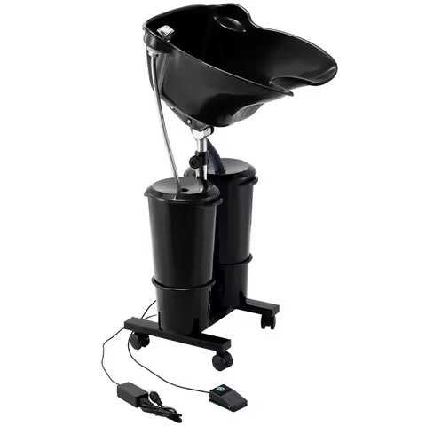 Portable Shampoo Basin Double Barrel Electric Pump Hair Care Home Salon