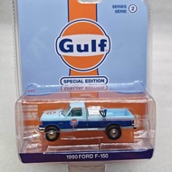 Green Light 1: 64 Gulf Gulf Petroleum Special Edition 2-1990 Ford F-150 with Fuel Transport Box