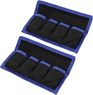 PATIKIL Camera Battery Bags, 4 Pockets Nylon DSLR Battery Bag Holder Storage Bag for AAA Battery and