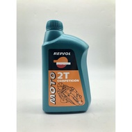 REPSOL MOTO 2T COMPETITION ENGINE OIL FULLY SYNTHETIC 1L MINYAK HITAM 2T REPSOL FULLY SYNTHETIC