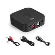 Bluetooth 5.0 Audio Receiver, 3.5mm AUX RCA Wireless Bluetooth Audio Adapter for Home Stereo Car Ste