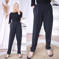KNIT LINE PANTS SUPER JUMBO | PANTS LONGWanita FIT 50-90KG