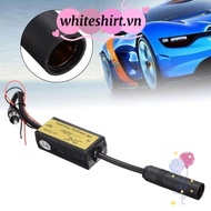 WHITESHIRT FM Converter, Plastic 12V Car FM Expander, Durable FM 76-90 Mhz Black Car Frequency Chang