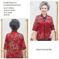 0108 CNY Wealthy Cheongsam Baju Imlek Baju Mama Baju Nenek Baju lansia