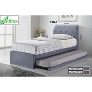 (SEREMBAN Delivery & Installation) ARNALT011 3' Divan Bed Katil Single Pull Out