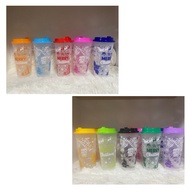 22 oz pp Glass Hard 2-Color Screen Printing Mixed Colors Patterns With 2 in 1 Lid Code k-22/k/90