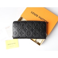 M81510 Zippy Wallet Lambskin LV Circle Pull Ring Zipper Embossed Wallet Long Wallet Size: 19.5 * 10.