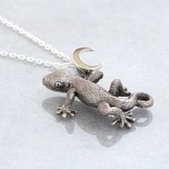 守宮銀飾墜鍊 / 925 純銀