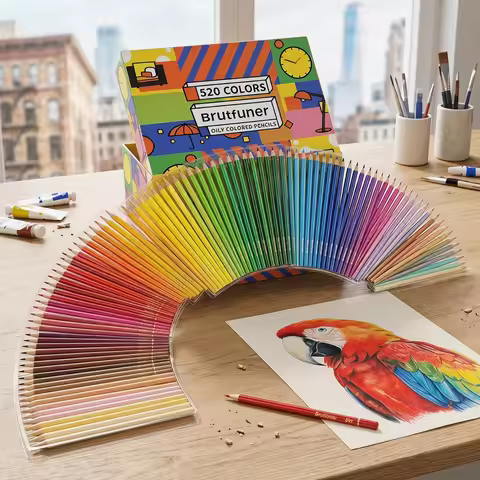 48/72/120/180/260/520 Colored Pencils Oil Pencils Soft Core Color Pencil Set Ideal for Adult Colorin