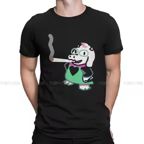 Deltarune Ralsei Blunt Design Tshirt Homme Men's Streetwear Blusas Cotton T Shirt For Men
