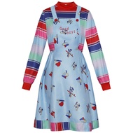 Ghost Doll Chaji Second Costume Chucky Children's Overalls cosplay Stage Performance Costume #12.14