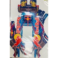 Aden RC Team C FUTABA T7PXR Red Bull Body Painted Racing Stickers (One Set Each 4 Stickers/Manual x1