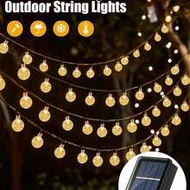 1pc 5m/7m/12m/20m/50m/100m Solar Powered Fairy String Lights, 8 Modes, Waterproof, Outdoor Party/Gar