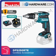 Makita DFS250RTE Cordless Screwdriver (1x Rapid Charger + 2x 5.0ah Battery)