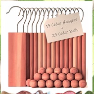 Aromatic Cedar Accessories Pack for Cloth Storage - 40 Pcs with 15 Ups and 25 Cedar Balls for Enhanc
