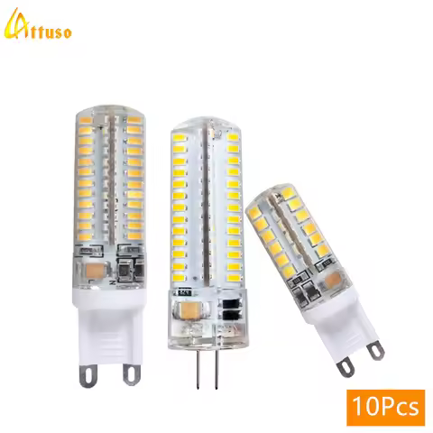 10Pcs/lot G9 LED Light Bulbs AC DC 12V 220V 3W 5W 7W 9W 12W LED Lamp G4 Bulb Replace Halogen Bulb fo