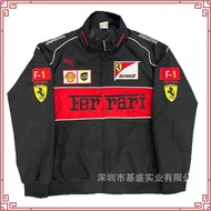 F1 Racing Jacket Embroidery Leather Jeket Men Motor Windbreaker Woman Bomber Jaket Varsity Jacket