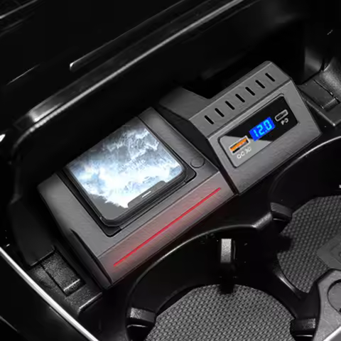 Car wireless phone charger 15w charging pad fast charger phone holder for Mercedes Benz W205 GLC X25