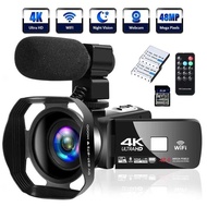 ♞,♘4K Video Camera for Vlogging ,VETEK 4K Camera Ultra HD 18X Digital Zoom, VETEK Camcorder With Ex