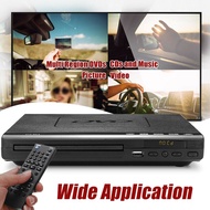 DVD Player 110V-240V USB Multiple Playback Discs Player AV Output Stereo Video Movie Audio USB 2.0 3
