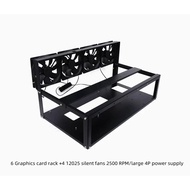Hot Sale Multi-graphics Open Computer Case GPU Rack 6-card Graphics Card Mounting Bracket Mute