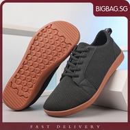 [bigbag.sg] Women Men Breathable Tennis Shoes Cozy Wide Barefoot Shoes Non-Slip Hiking Shoes