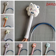 DARON Cartoon Badminton Racket Protector, Cinnamoroll Kt Cat Badminton Racket Handle Cover, Sweat Absorption Grip Non Slip Elastic Drawstring Badminton Racket Grip Cover Outdoor