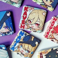 [by @hachi.arty] Arlecchino Wriothesley Furina Square Badge Genshin Impact